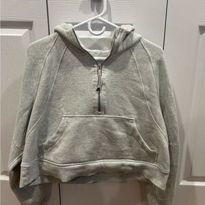 lululemon athletica Gray Half-Zip Hoodie